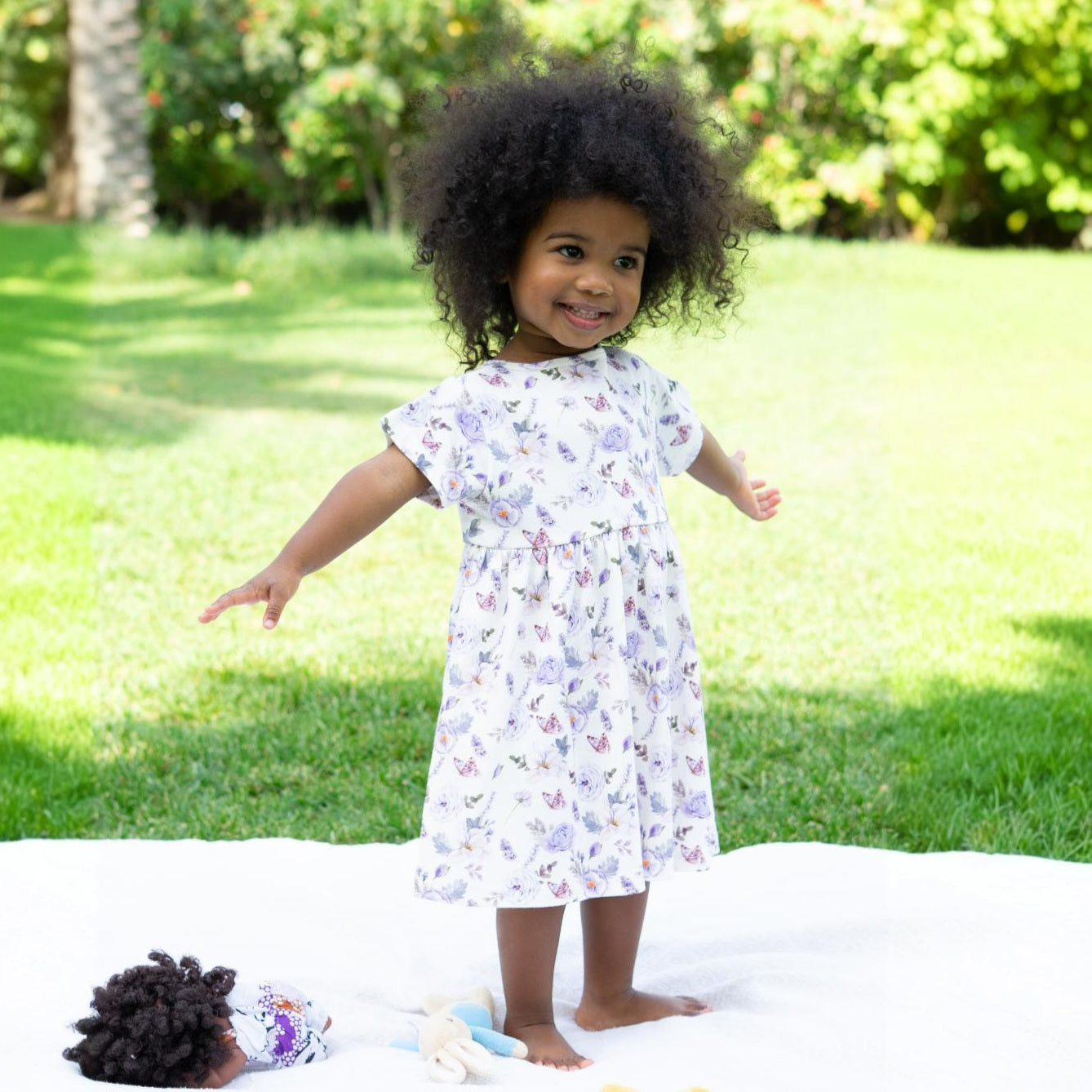 Bamboo Dress Flower garden – Issy Lilo