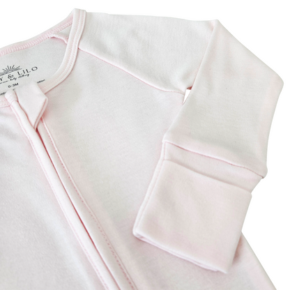 Smart Zipper Romper + Swaddle Bundle - Shades of Pink