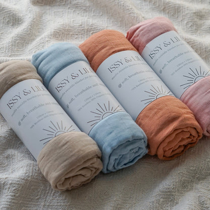 Ultra Soft Bamboo Swaddle - Terracotta