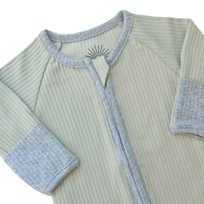 Smart Organic Cotton Zipper Rompers Set 1