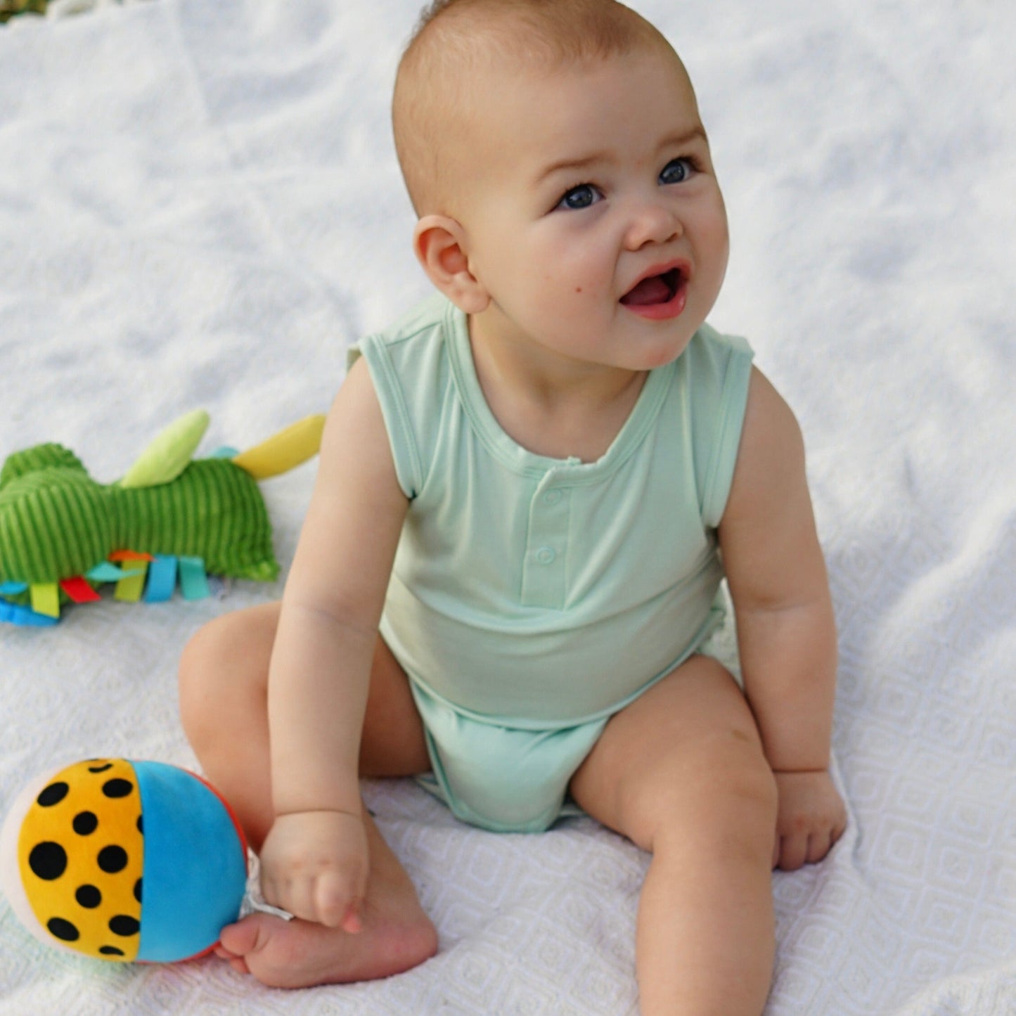 Sleeveless Bamboo Bodysuit - Green