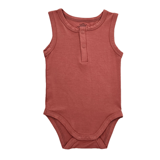 Sleeveless Bamboo Bodysuit - Very Berry