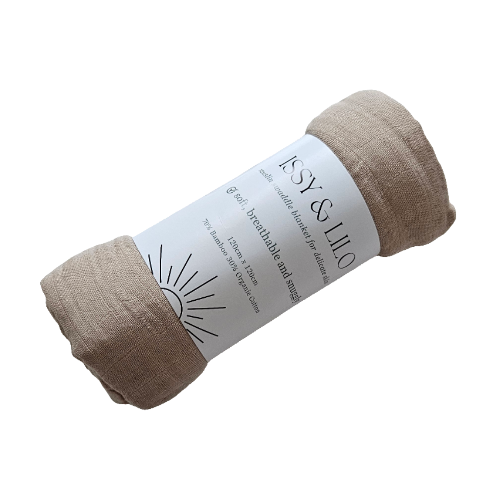 Ultra Soft Bamboo Swaddle - Beige