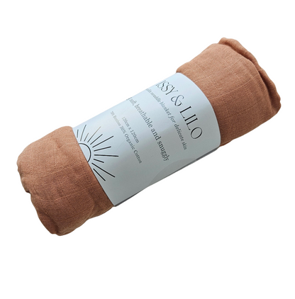 Ultra Soft Bamboo Swaddle - Terracotta