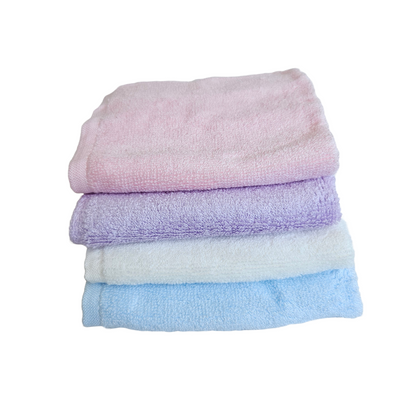 Bamboo washcloths - 6 pieces - mixed colors