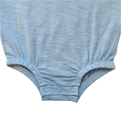 Oversized Organic Cotton Bodysuit - Baby Blue