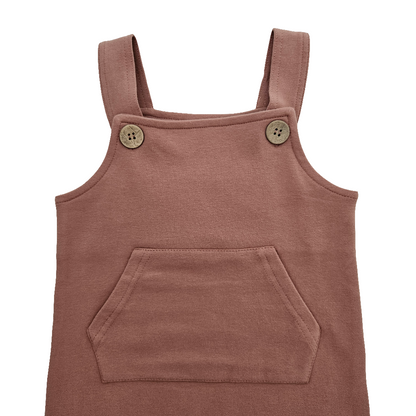 Organic Cotton Dungaree - Almond Brown