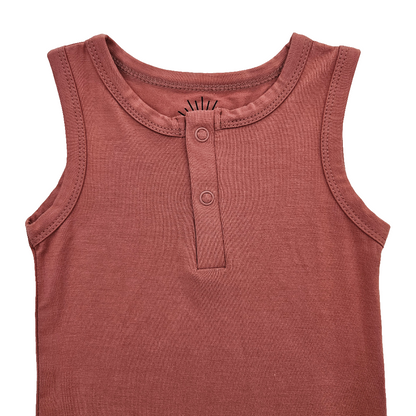 Sleeveless Bamboo Bodysuit - Very Berry