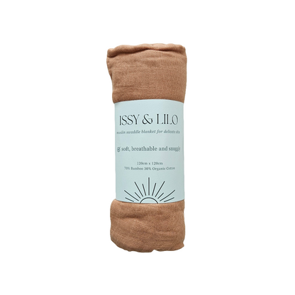 Ultra Soft Bamboo Swaddle - Terracotta