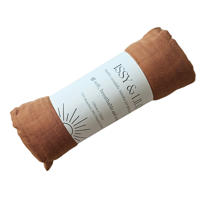 Ultra Soft Bamboo Swaddle - Milk Chocolate