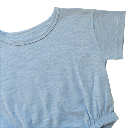 Oversized Organic Cotton Bodysuit - Baby Blue