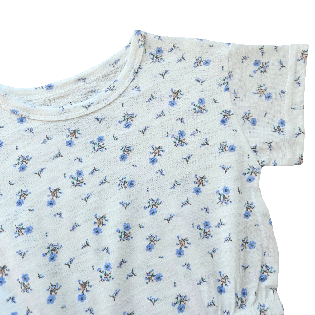 Oversized Organic Cotton Bodysuit - Little Flower