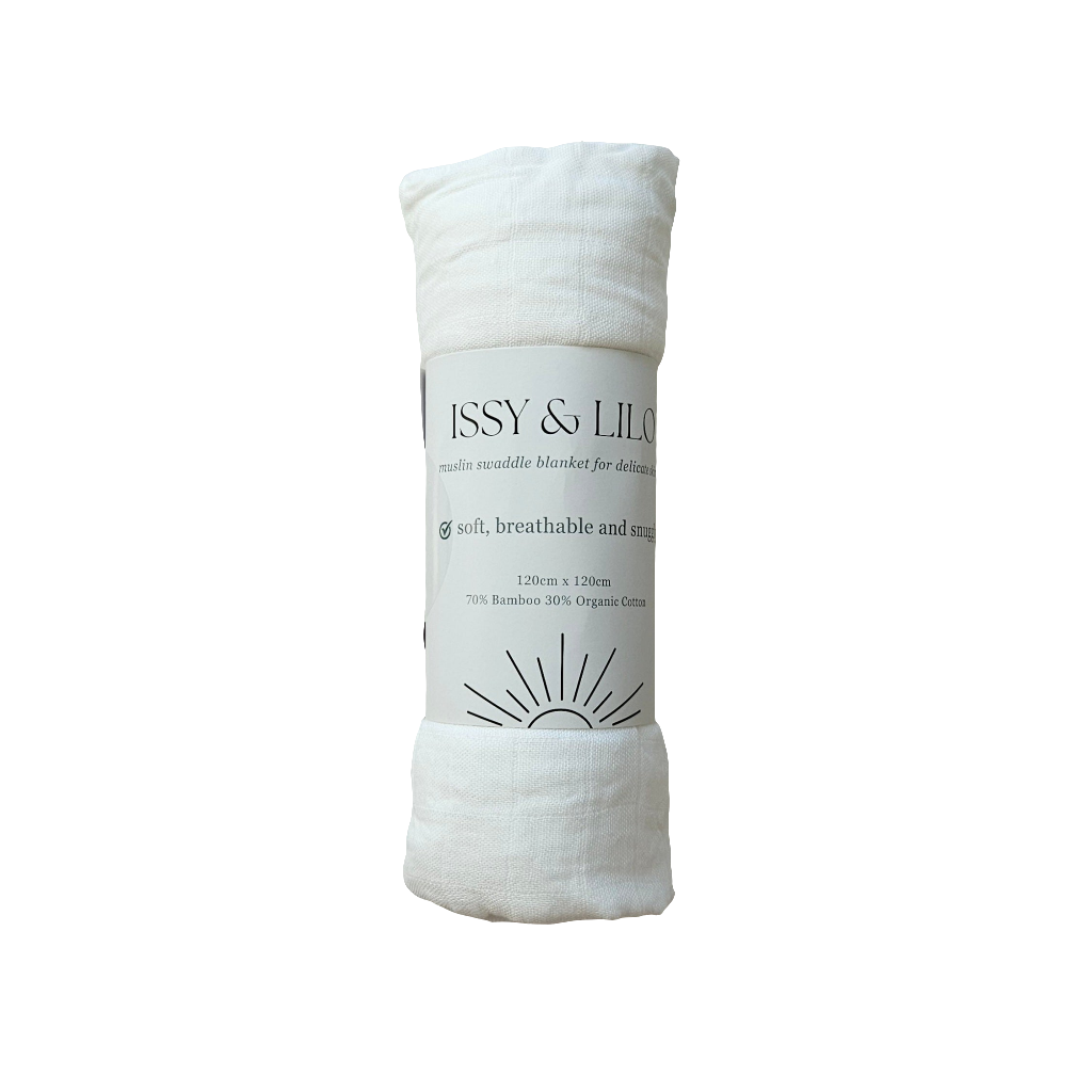 Ultra Soft Bamboo Swaddle - Pure White