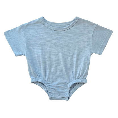 Oversized Organic Cotton Bodysuit - Baby Blue