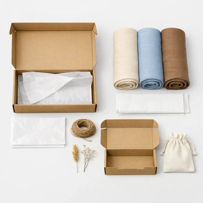 A neatly folded white bamboo swaddle blanket, coiled into a compact, circular shape. The blanket appears soft and breathable, showcasing its lightweight and comfortable texture ideal for newborns.
