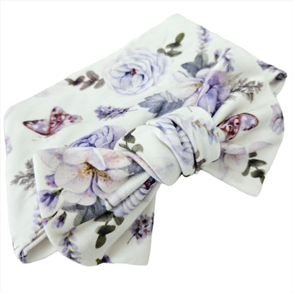 Bamboo & Organic Cotton Headband  0-3m - Flower Garden