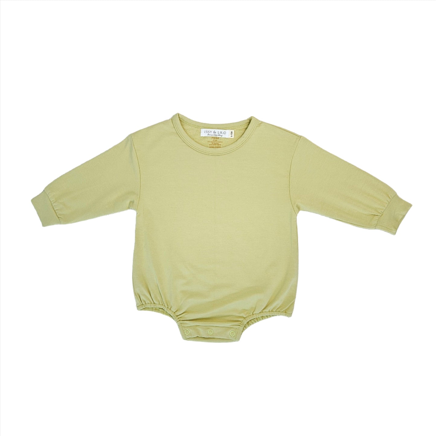 Bamboo Oversized Long Sleeve Bodysuit - Light Green